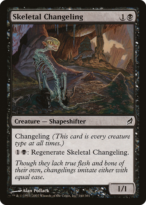 Skeletal Changeling (LRW-140) - common