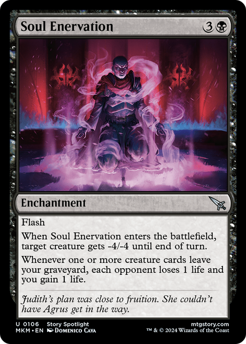 Soul Enervation (MKM-106) - uncommon