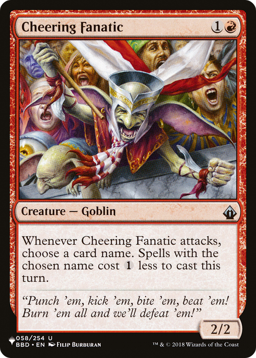 Cheering Fanatic (LIST-BBD-58) - uncommon