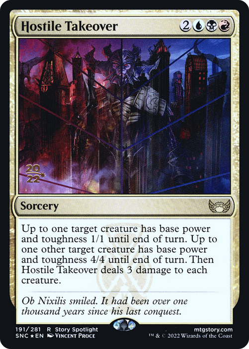 Hostile Takeover (PRE-191S) - rare - Foil