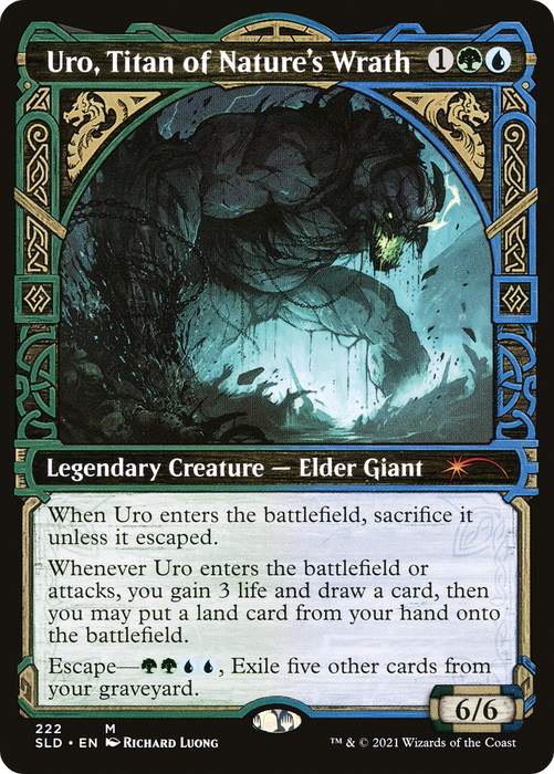 Uro, Titan of Nature's Wrath (SLD-222) - mythic: (Showcase) - Foil