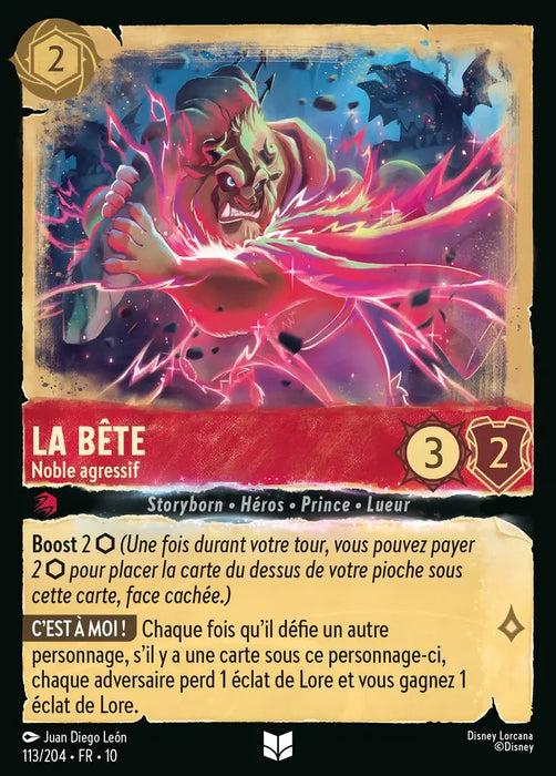 La Bête - Noble agressif (113/204) - LDLP - Inhabituelle - Cold Foil
