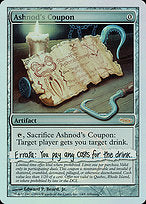 Ashnod's Coupon (ARENA-014) - rare - Foil