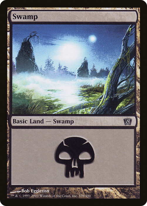 Swamp (8ED-339★) - common - Foil