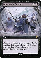 Drag to the Bottom (DMU-401) - rare: (Extended Art) - Foil