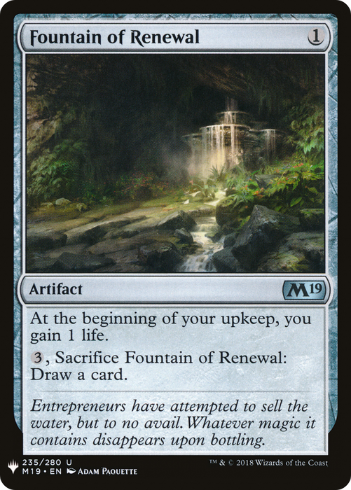 Fountain of Renewal (LIST-M19-235) - uncommon