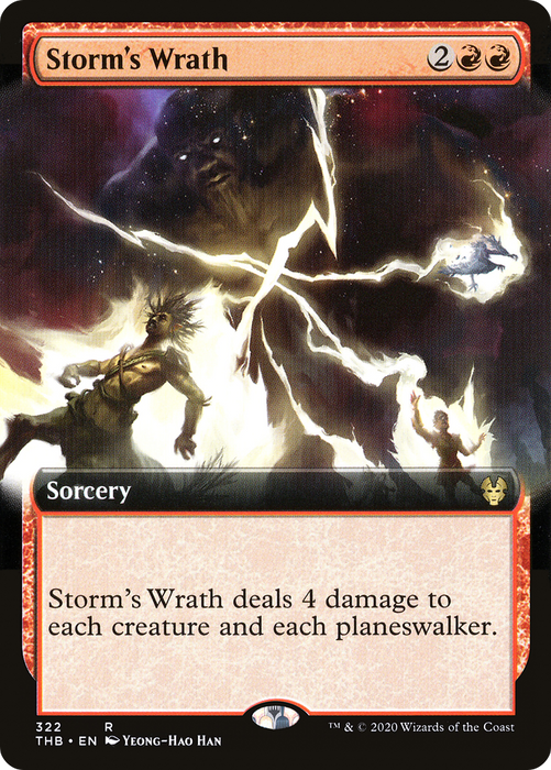 Storm's Wrath (THB-322) - rare: (Extended Art) - Foil