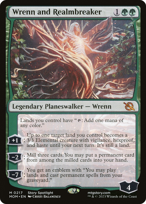 Wrenn and Realmbreaker (MOM-217) - mythic