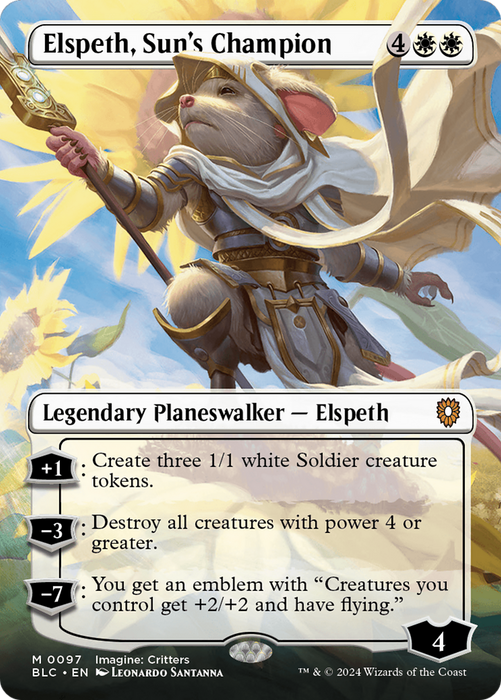 Elspeth, Sun's Champion (BLC-097) - mythic (Borderless)