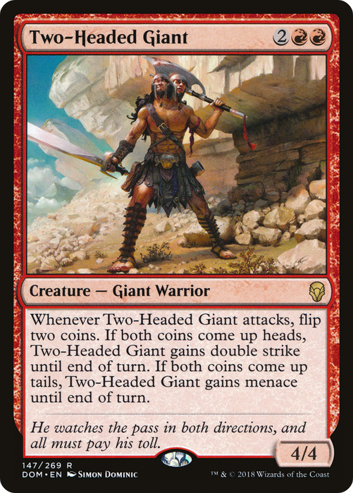 Two-Headed Giant (DOM-147) - rare - Foil