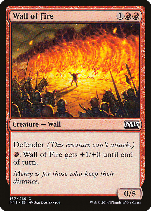 Wall of Fire (M15-167) - common - Foil