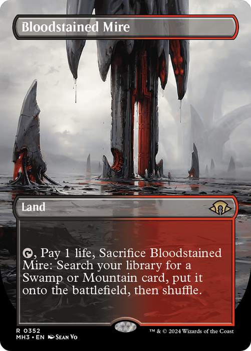 Bloodstained Mire (MH3-352) - rare (Borderless) - Foil