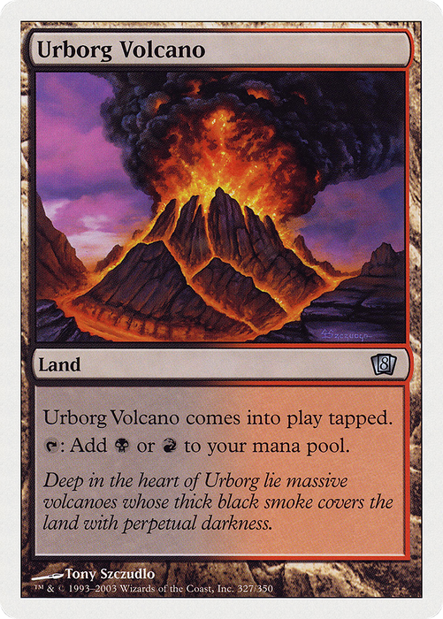 Urborg Volcano (8ED-327) - uncommon