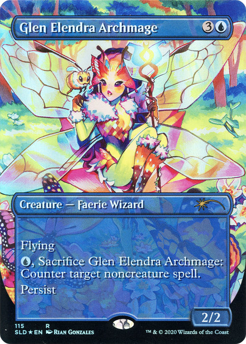Glen Elendra Archmage (SLD-115) - rare (Borderless) - Foil