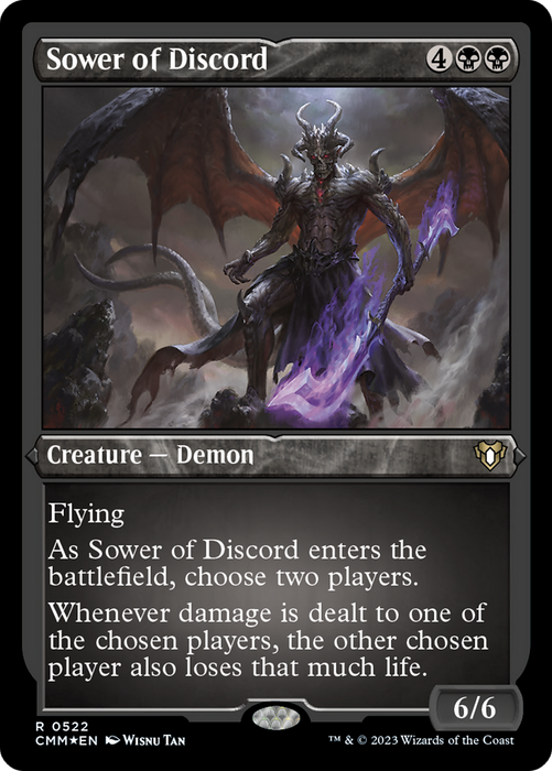 Sower of Discord (CMM-522) - rare - Etched Foil