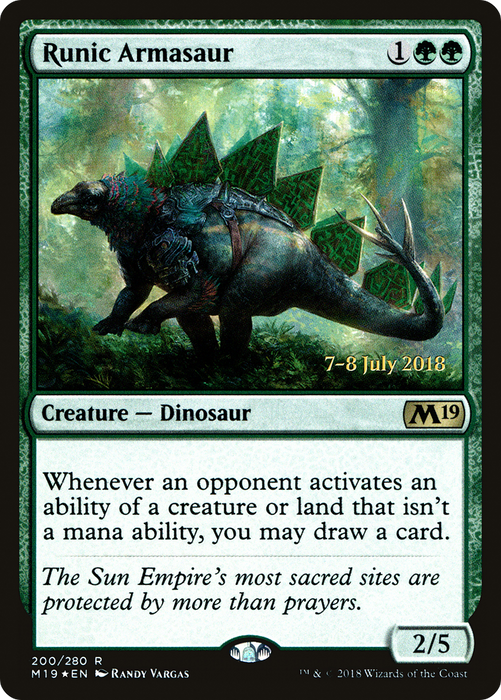 Runic Armasaur (PRE-200S) - rare - Foil