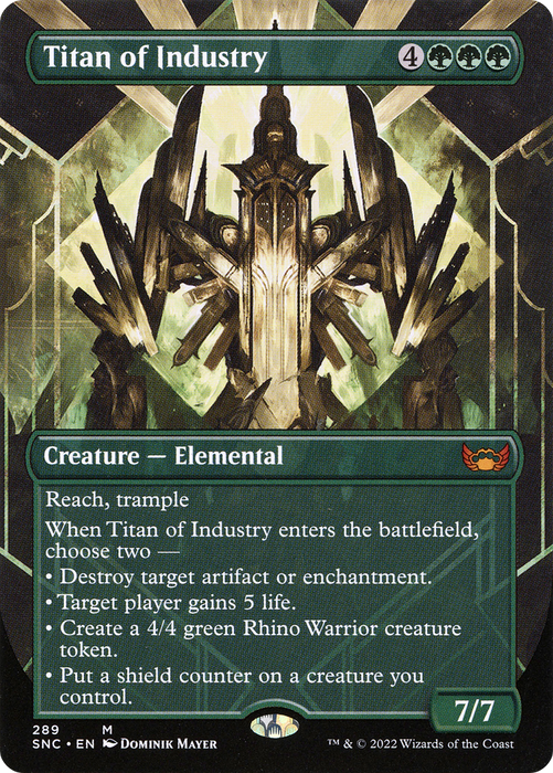 Titan of Industry (SNC-289) - mythic (Borderless) - Foil