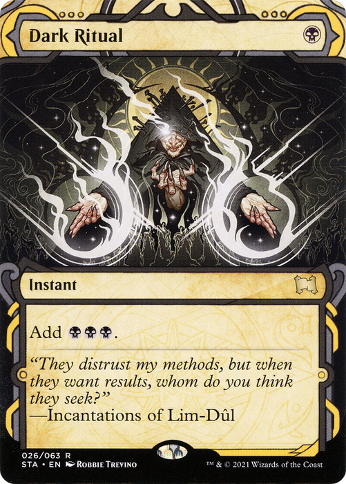 Dark Ritual (STA-026) - rare: (Showcase) (Borderless) - Foil