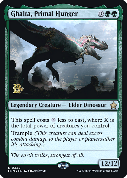Ghalta, Primal Hunger (PRE-222S) - rare - Foil