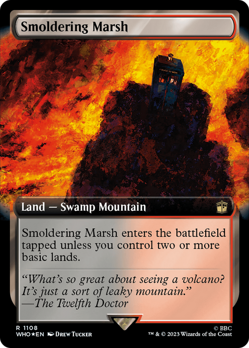 Smoldering Marsh (WHO-1108) - rare: (Extended Art) - Foil
