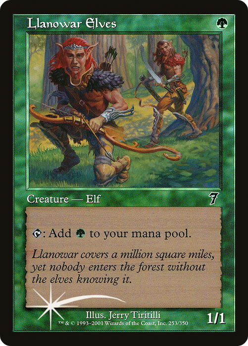 Llanowar Elves (7ED-253★) - common - Foil