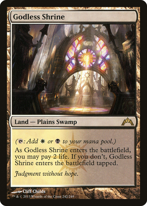 Godless Shrine (GTC-242) - rare - Foil
