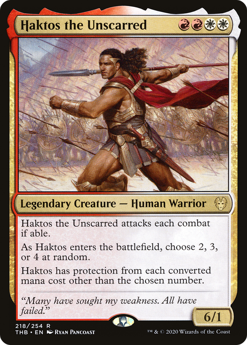 Haktos the Unscarred (THB-218) - rare