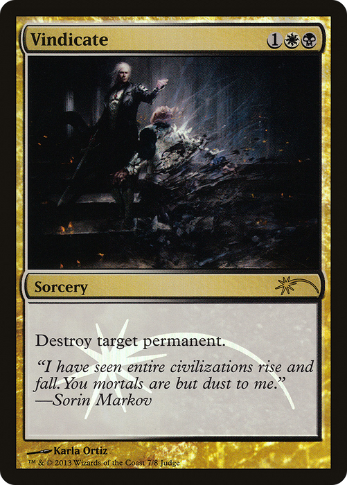 Vindicate (JDG-007) - rare - Foil