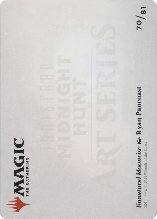 Unnatural Moonrise // Unnatural Moonrise (AMID-070) - common (Borderless) - Foil