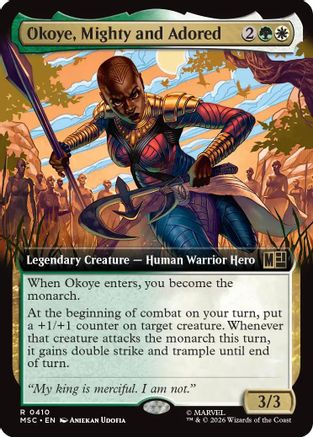 Okoye, Mighty and Adored (Extended Art) (MSC-410) - rare