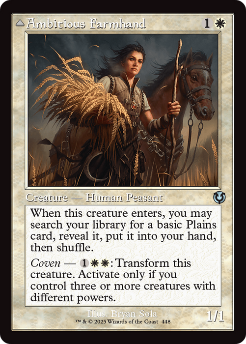 Ambitious Farmhand // Seasoned Cathar (INR-448) - uncommon - Foil