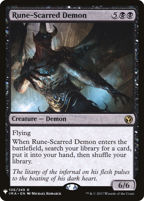 Rune-Scarred Demon (LIST-IMA-106) - rare