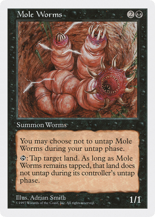 Mole Worms (5ED-179) - uncommon