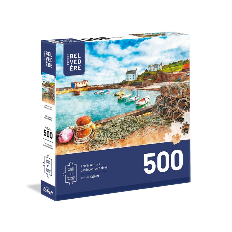 Aquarelle Bâteau & Filet (500 pièces)