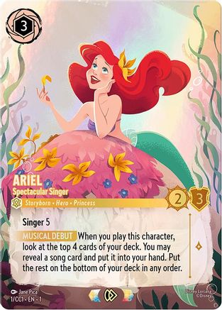 Ariel - Spectacular Singer (1) - DLPC - Promo - Holofoil