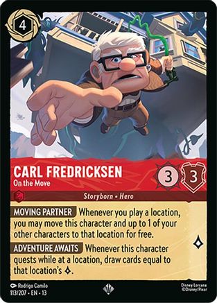 Carl Fredricksen - On the Move FRANÇAIS (113/204) - IE - Très Rare