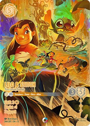 Lilo & Stitch - Fun-Loving Friends (Iconic) FRANÇAIS (244/204) - IE - Iconique - Holofoil