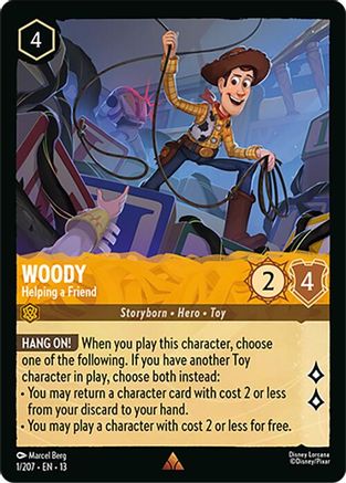 Woody - Helping a Friend FRANÇAIS (1/204) - IE - Rare - Cold Foil