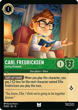 Carl Fredricksen - Loving Husband (Foil) FRANÇAIS (74/204) - IE - Inhabituelle - Cold Foil