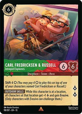 Carl Fredricksen & Russell - Intrepid Explorers FRANÇAIS (98/204) - IE - Rare