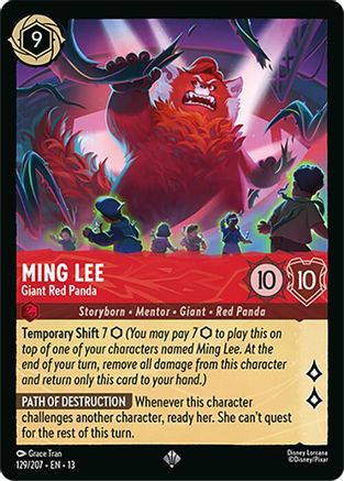 Ming Lee - Giant Red Panda FRANÇAIS (129/204) - IE - Très Rare