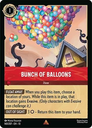 Bunch of Balloons FRANÇAIS (140/204) - IE - Rare - Cold Foil