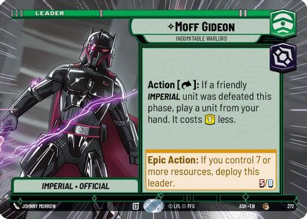 Moff Gideon - Indomitable Warlord (Hyperspace) (272) - AOTE - Common