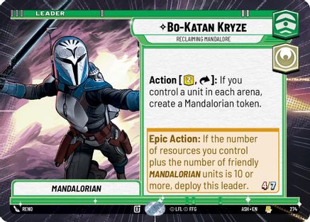 Bo-Katan Kryze - Reclaiming Mandalore (Hyperspace) (274) - AOTE - Rare