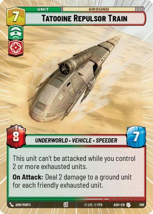 Tatooine Repulsor Train (Hyperspace) (299) - AOTE - Uncommon