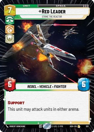 Red Leader - Strike the Reactor (Hyperspace) (301) - AOTE - Rare