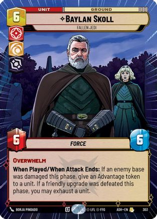 Baylan Skoll - Fallen Jedi (Hyperspace) (303) - AOTE - Rare