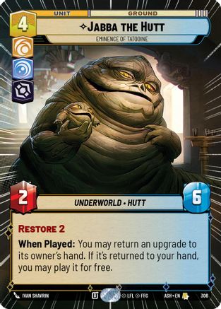 Jabba the Hutt - Eminence of Tatooine (Hyperspace) (306) - AOTE - Rare