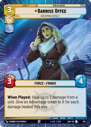 Barriss Offee - Redeeming Herself (Hyperspace) (308) - AOTE - Uncommon