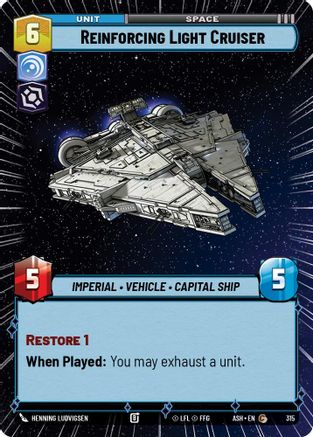 Reinforcing Light Cruiser (Hyperspace) (315) - AOTE - Common